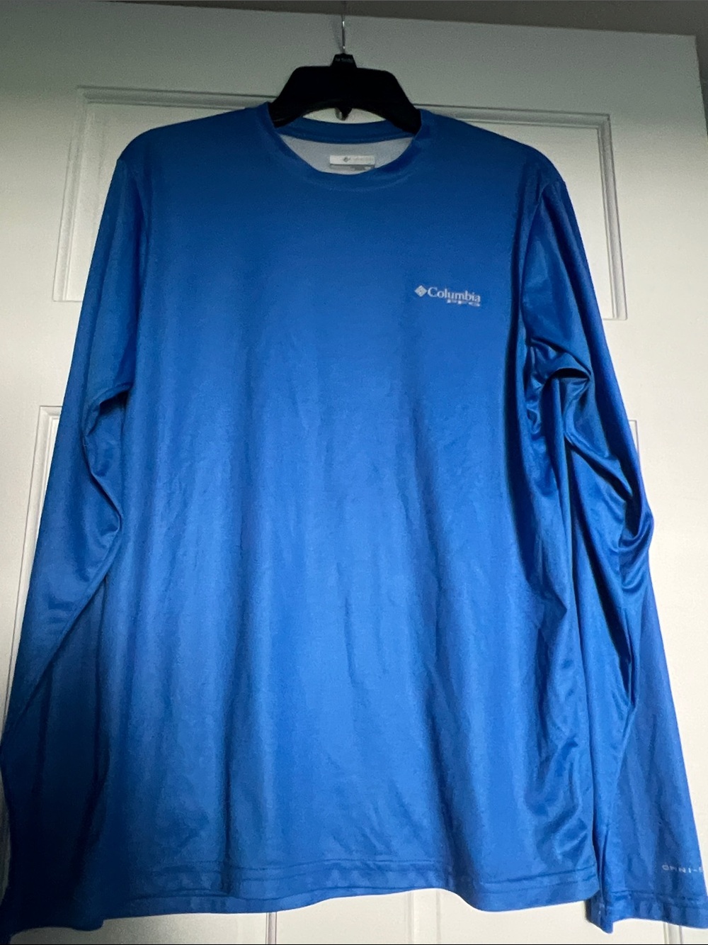 Columbia Unisex Royal Blue Long-Sleeve Performance Fishing Tee
